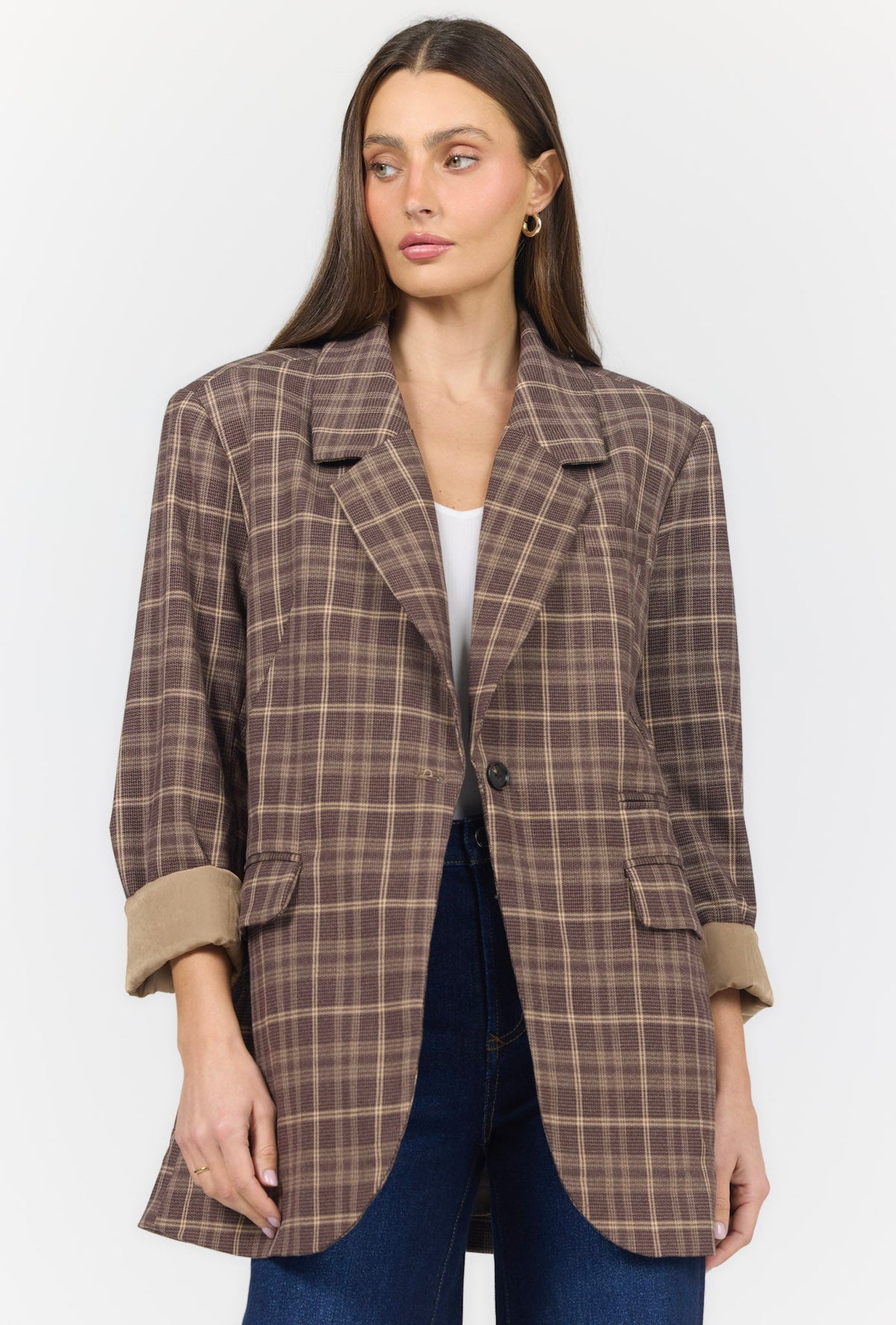 Dear John Spencer Jacket in Cambridge Check, front view