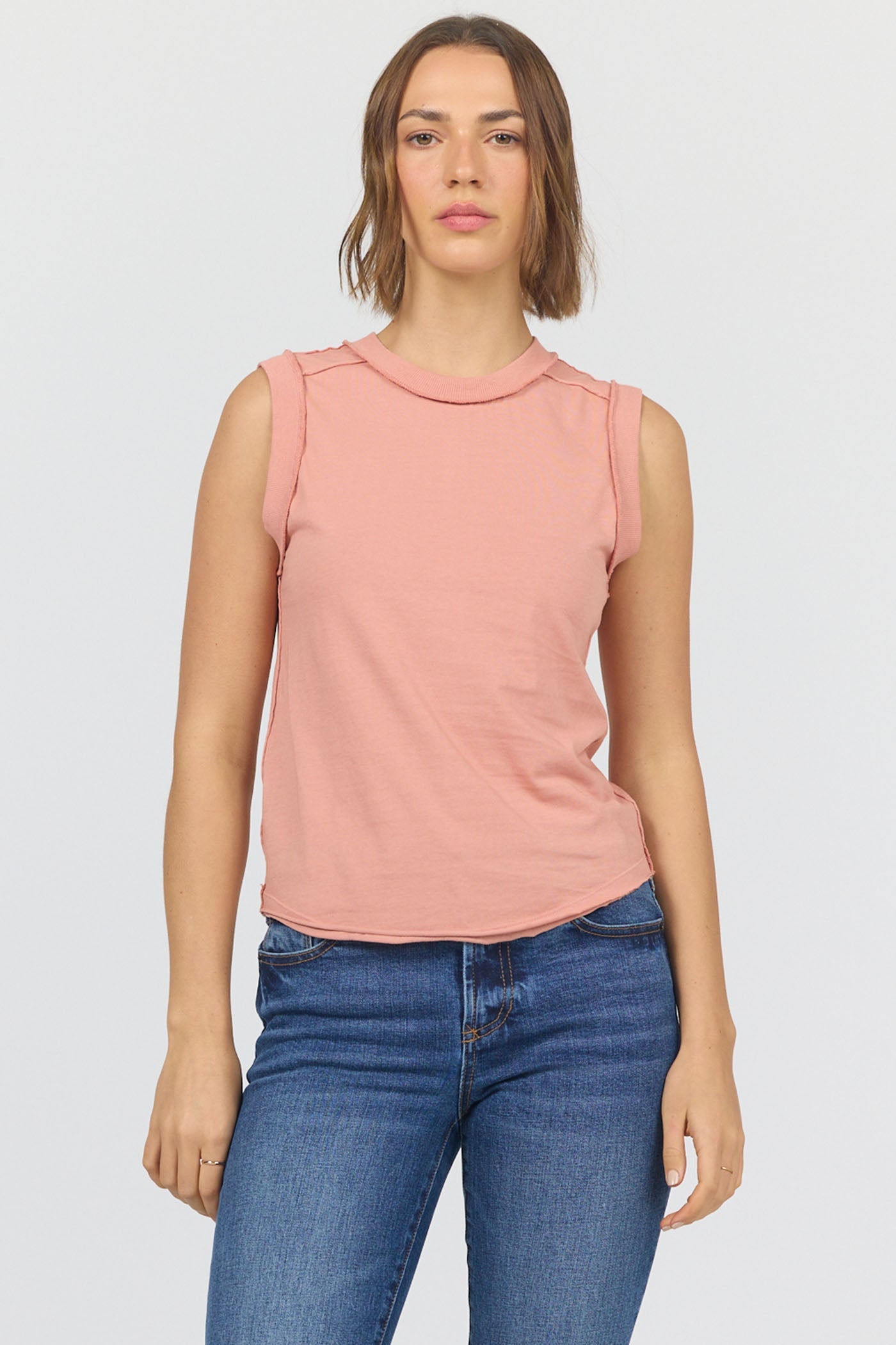 Dear John Zo Tank in Rose Dawn, cotton everyday tank