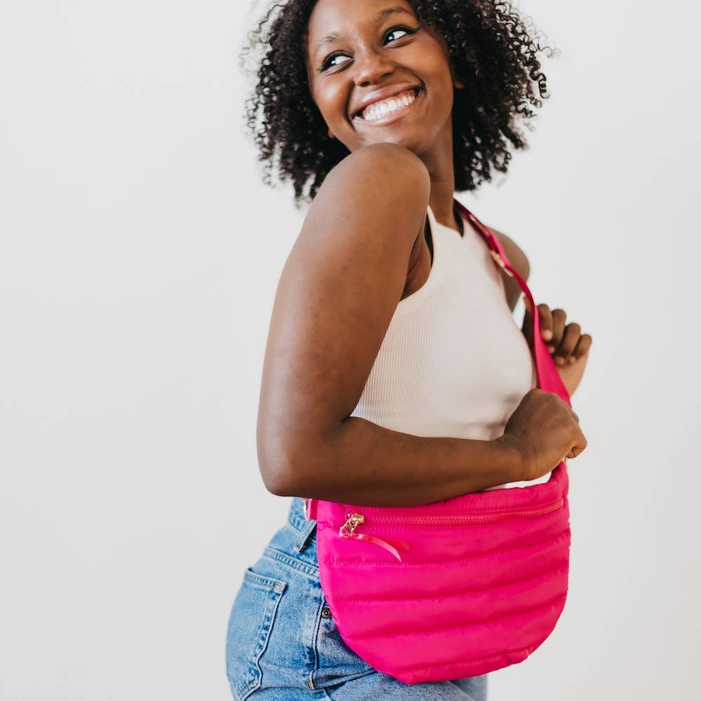 Jolie Puffer Belt Bag|Sand