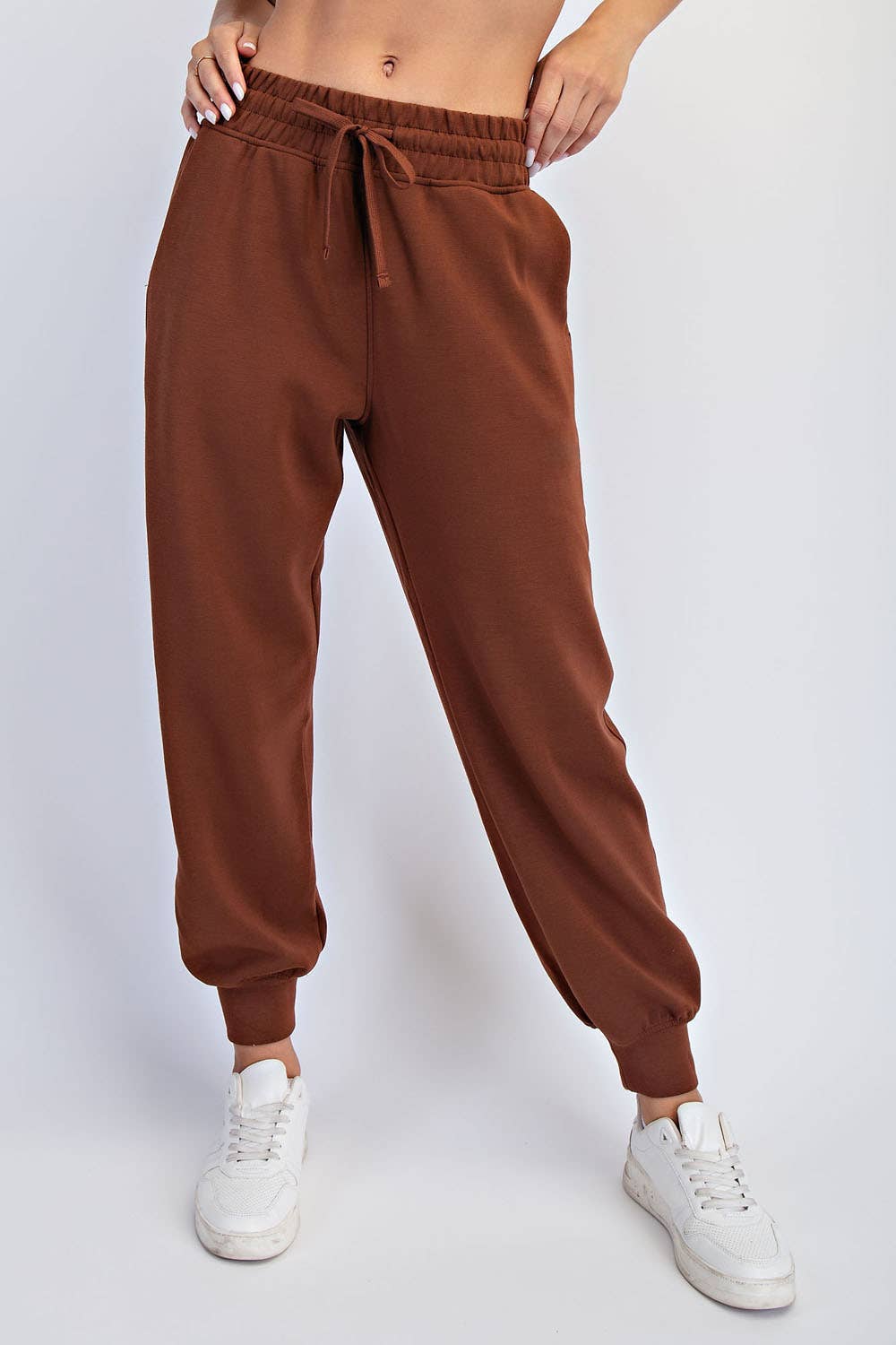 Modal Scuba Jogger Pant - Chestnut