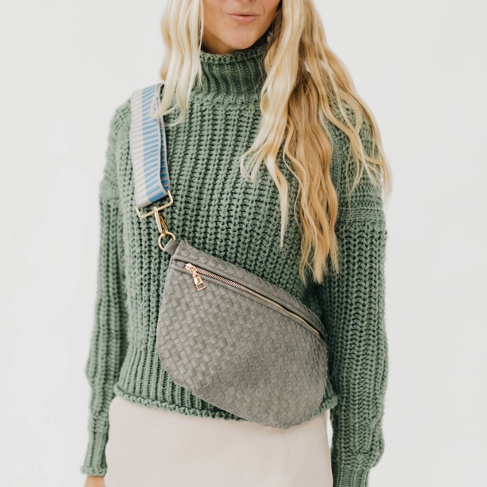 Westlyn Woven Bum Bag | Black