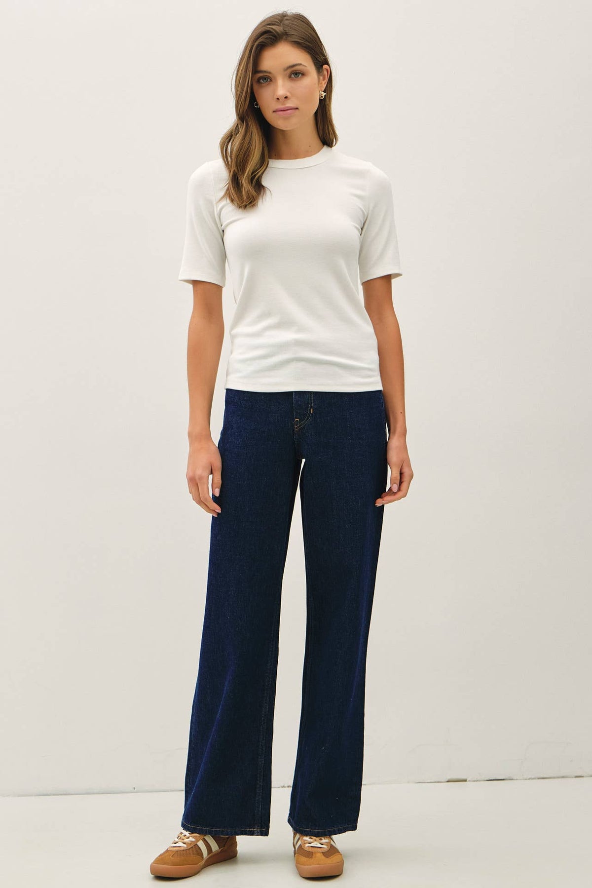 Be Cool Ultra Soft Basic Short Sleeve Top - Black