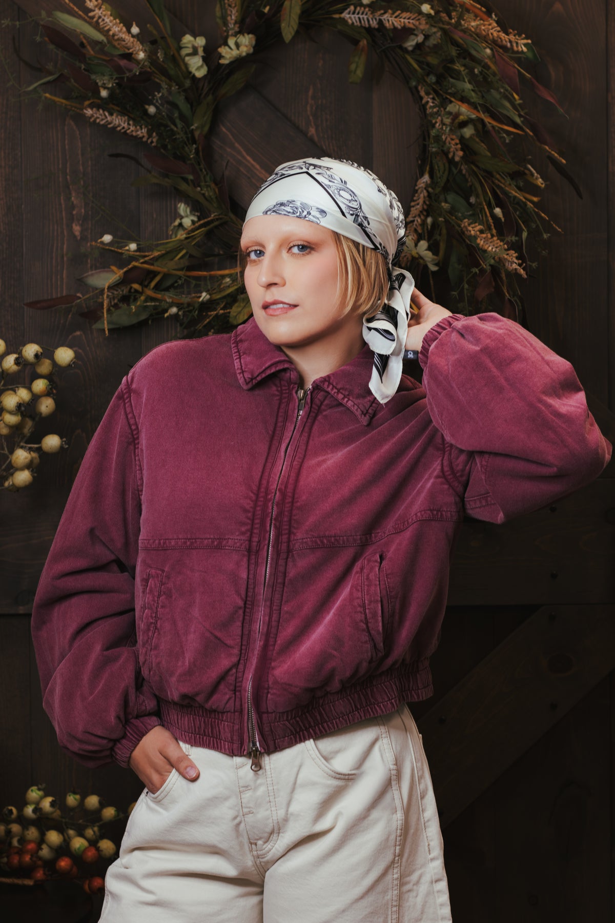 Free People Birdie Jacket in Rouge, view 4
