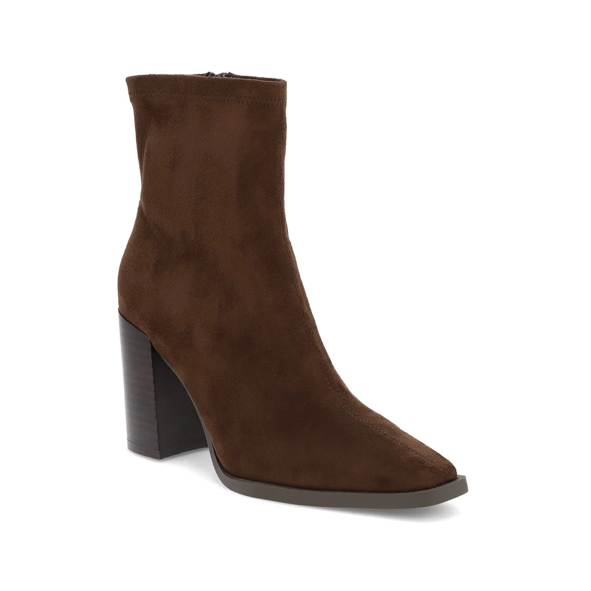 Mia Sidonie Block Heel Bootie in Chocolate, view 3
