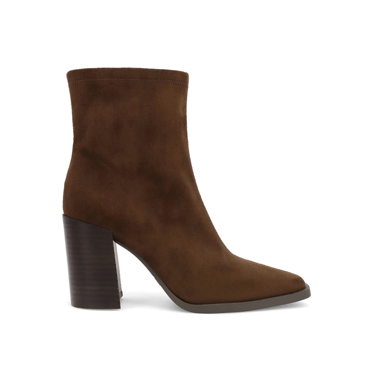 Mia Sidonie Block Heel Bootie in Chocolate, view 4