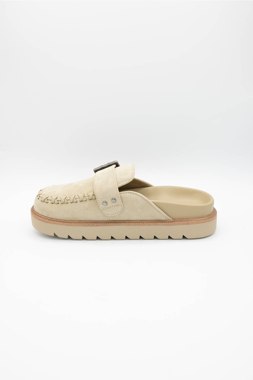 Sole view of the MIA Zaina Lug Clog in Sand