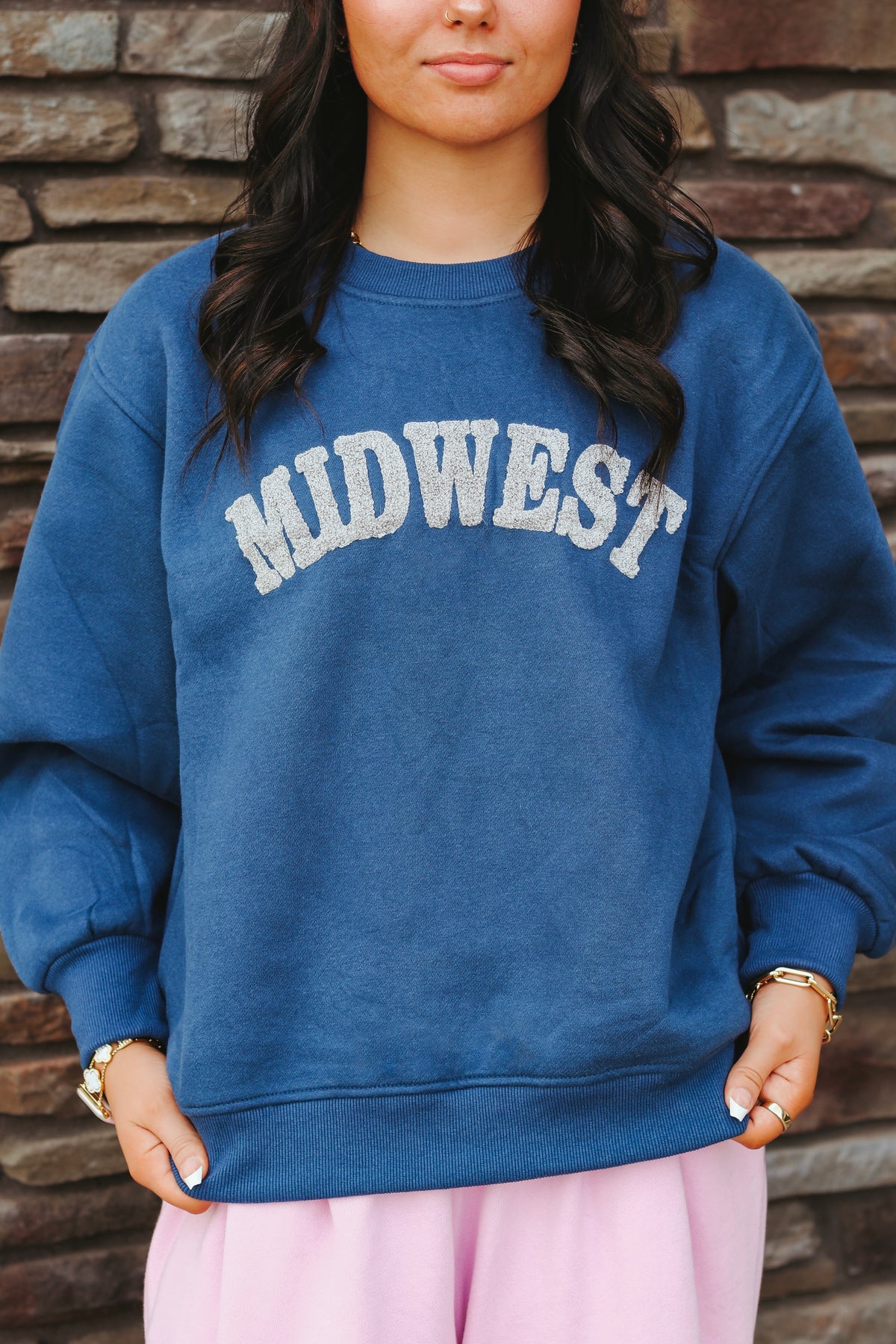 Panache Midwest Sweatshirt in Midwest Blue, view 2