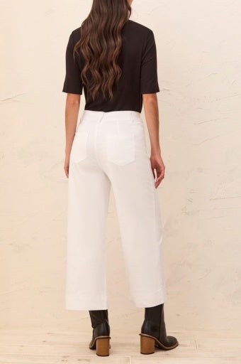 Tribal HR Palazzo Pant - White detail view