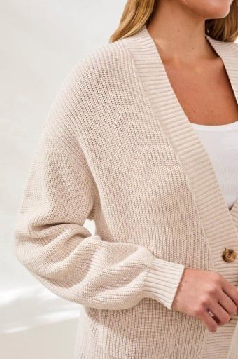 Tribal Sweater Cardigan - H Canvas side view