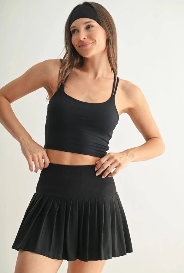 Venice Criss Cross Sports Bra-Black