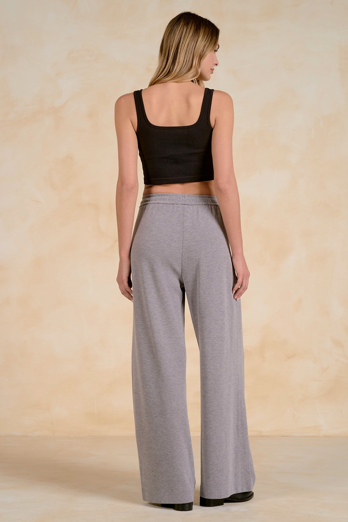 Elan Wide Leg Pants - Dark Grey