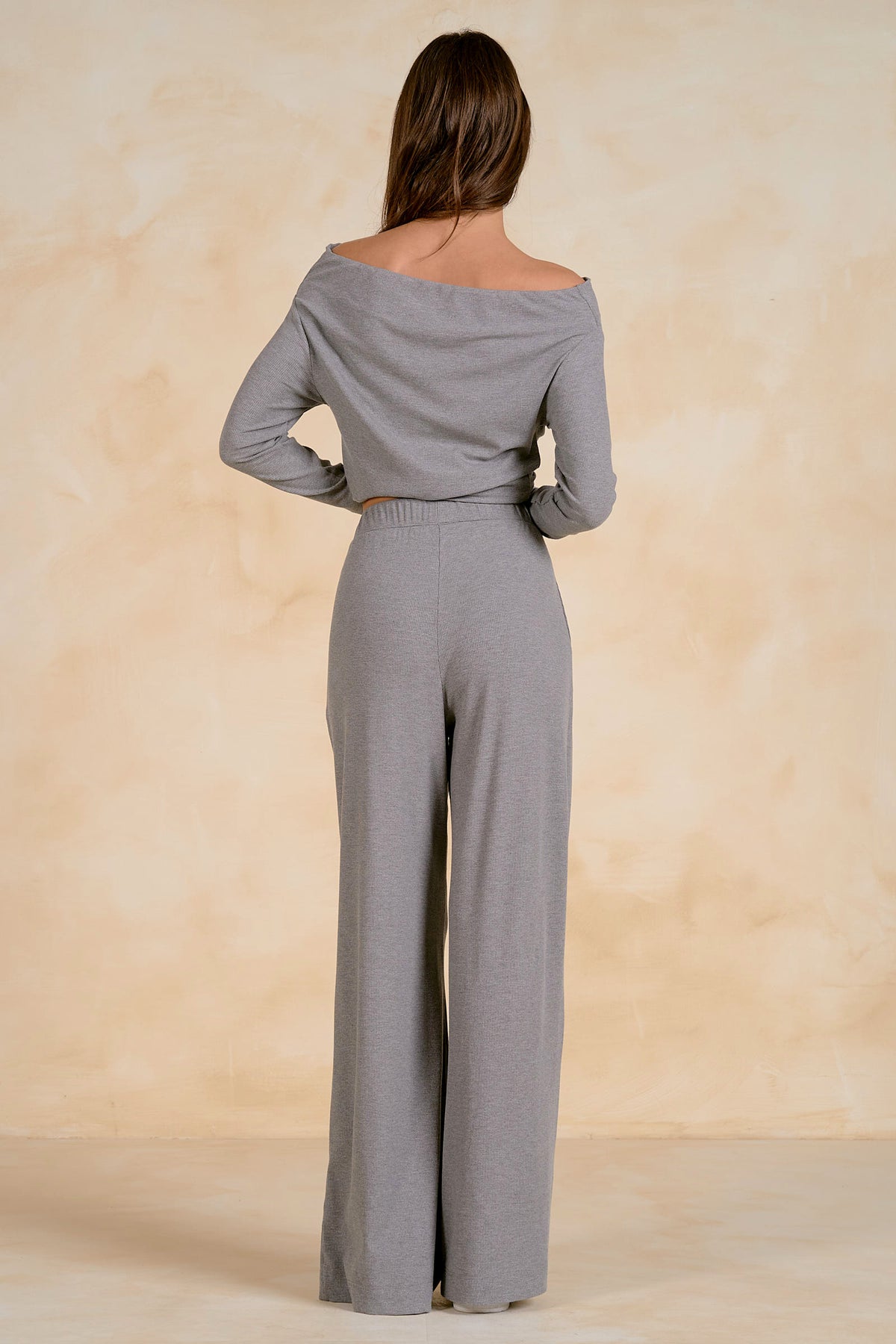 Elan Wide Leg Pant - Grey