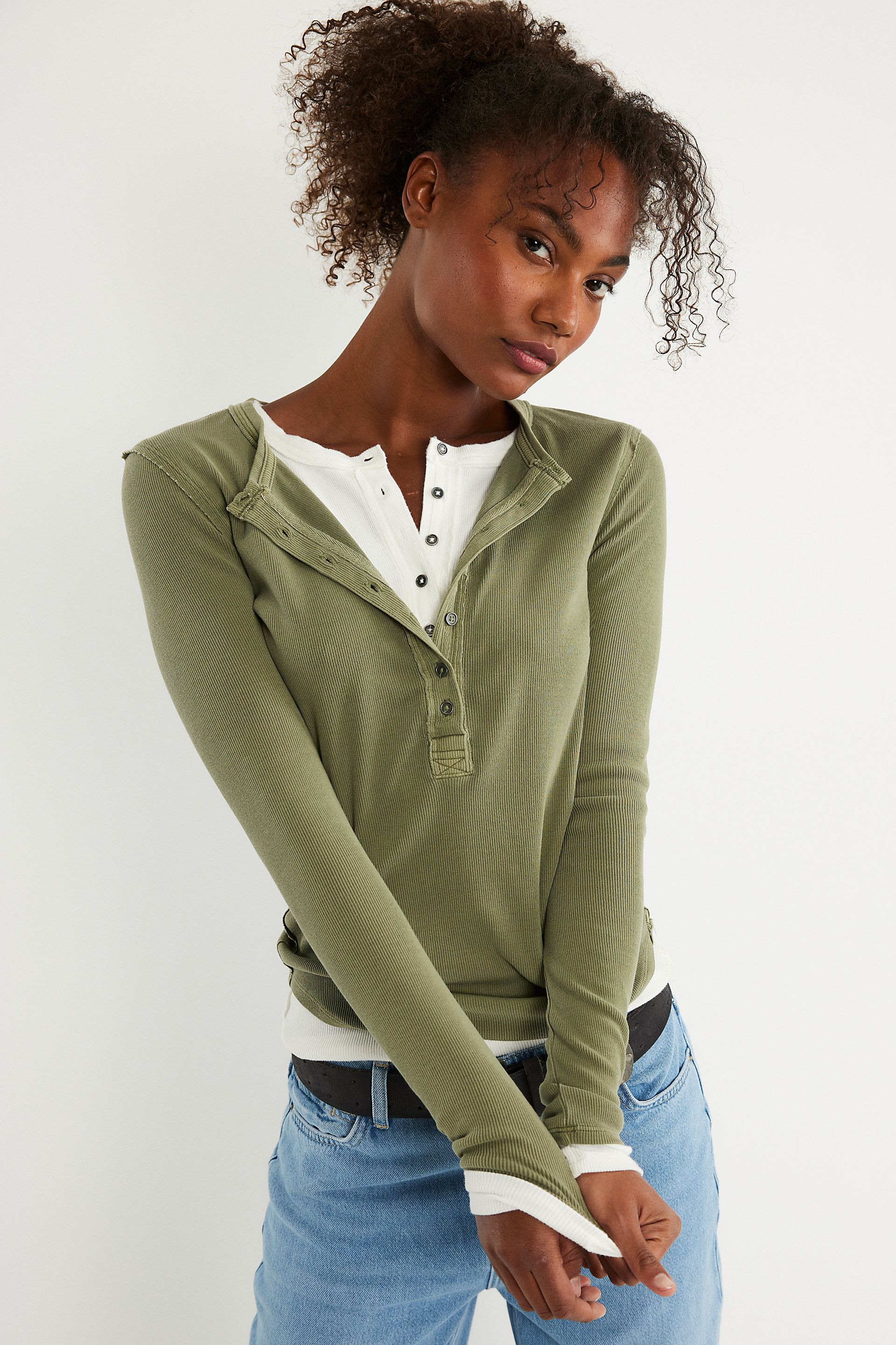 Free People Jamie Henley - Capulet Olive, front view