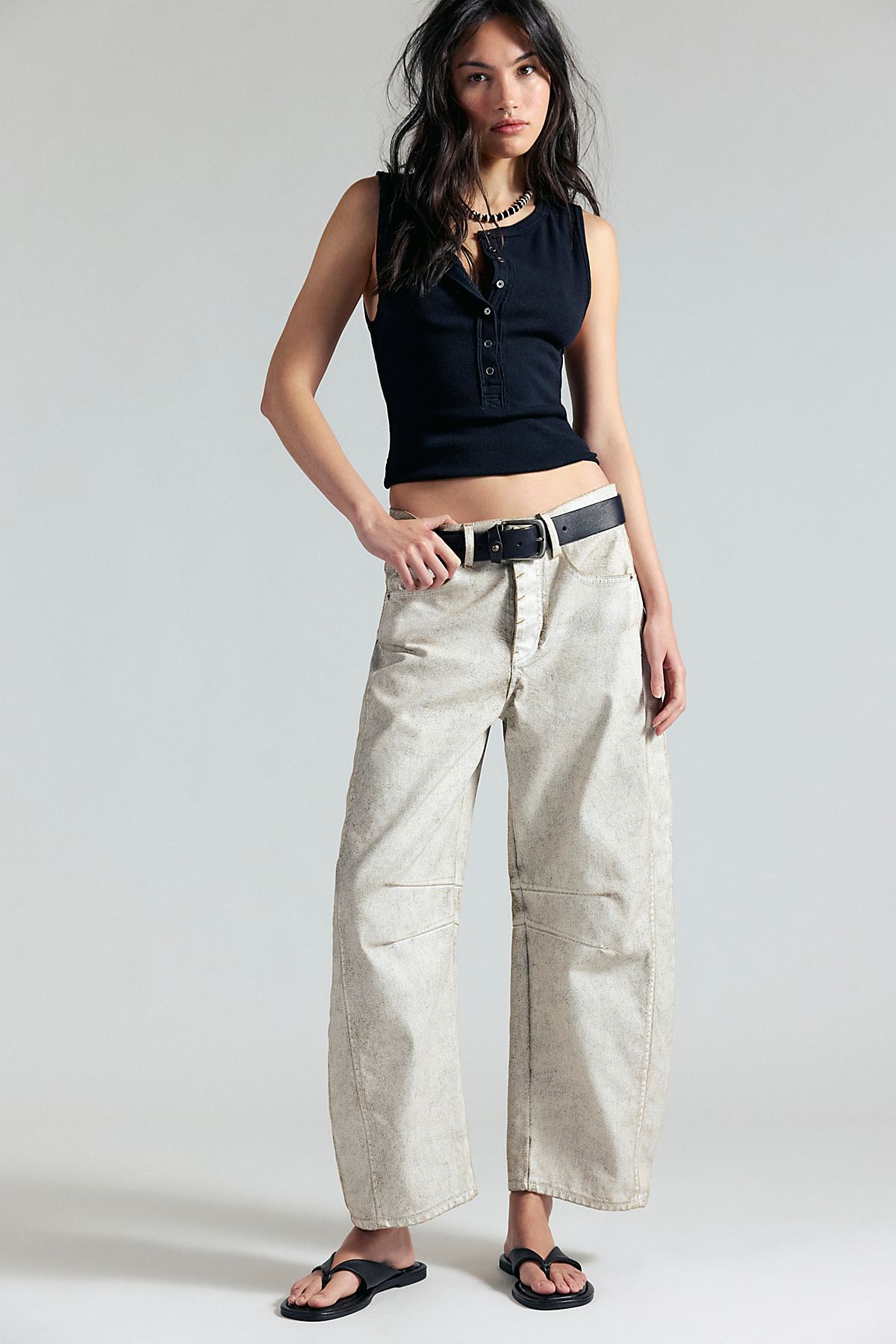 Free People Jamie Henley Tank - Black side view