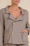 Elan Blazer Jacket - Taupe