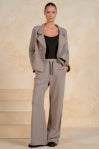 Elan Blazer Jacket - Taupe