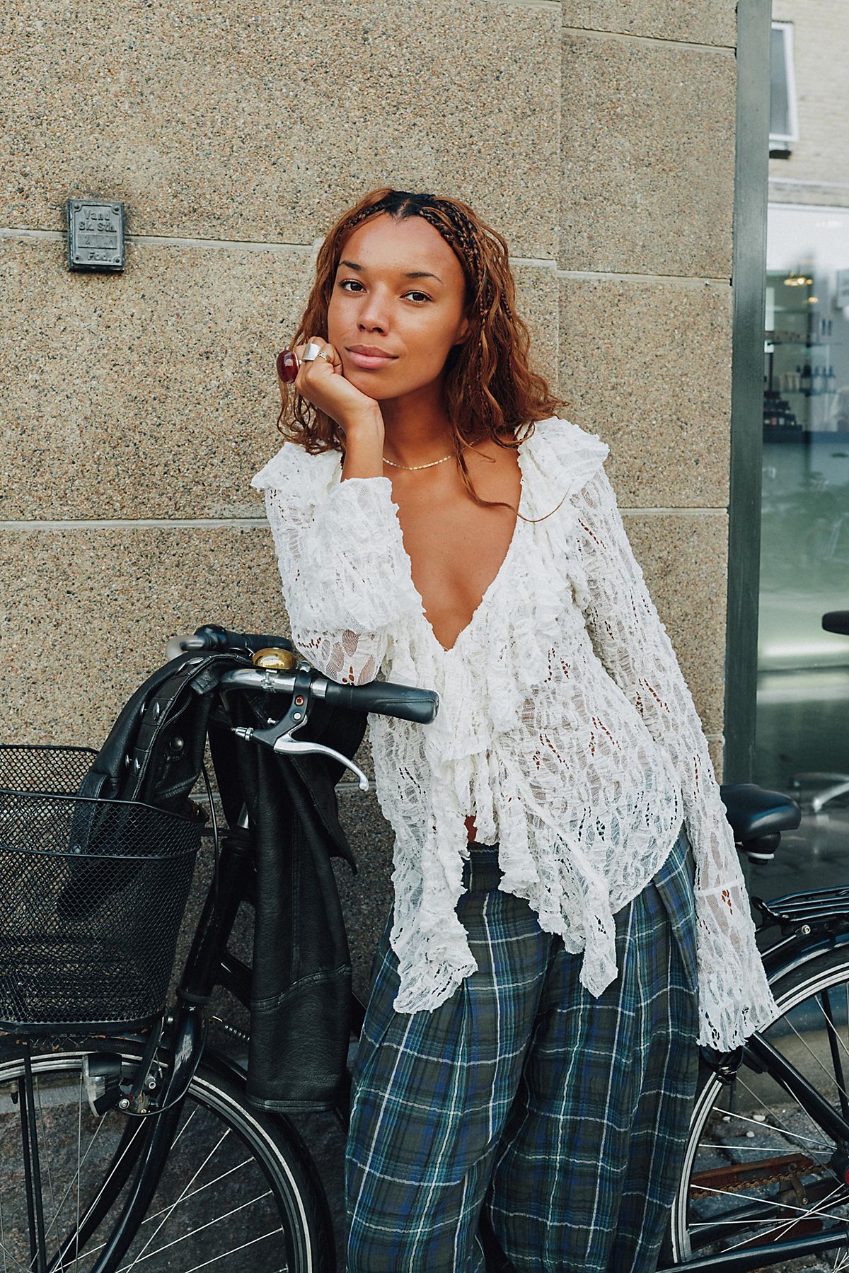 Free People Laney Cardi in Tofu - additional view