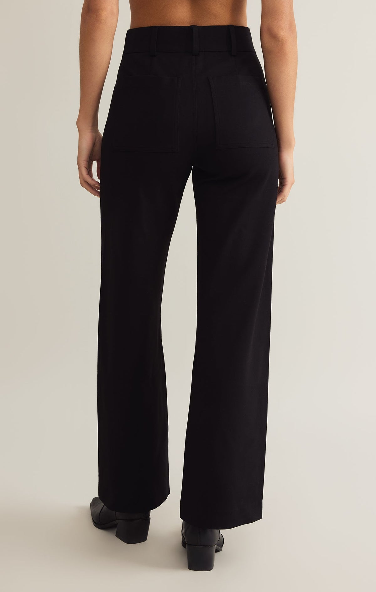 Z Supply Do It All Rilynn Pant in Black, back view